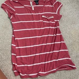 Red and white striped shirt from rue 21